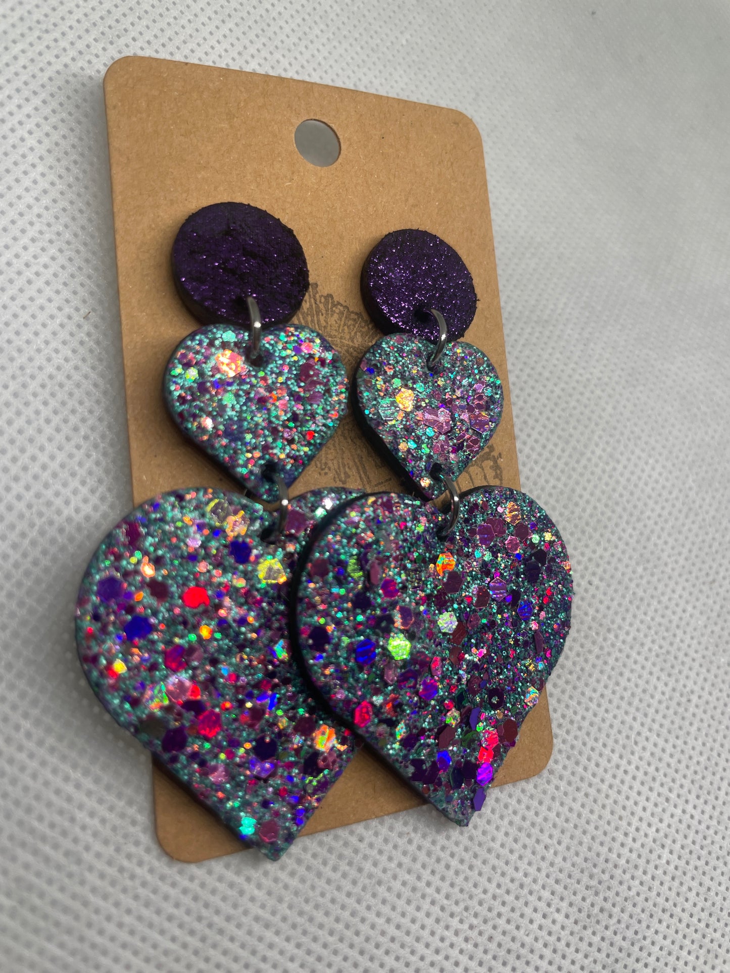 Maresha verte et violette paillettes