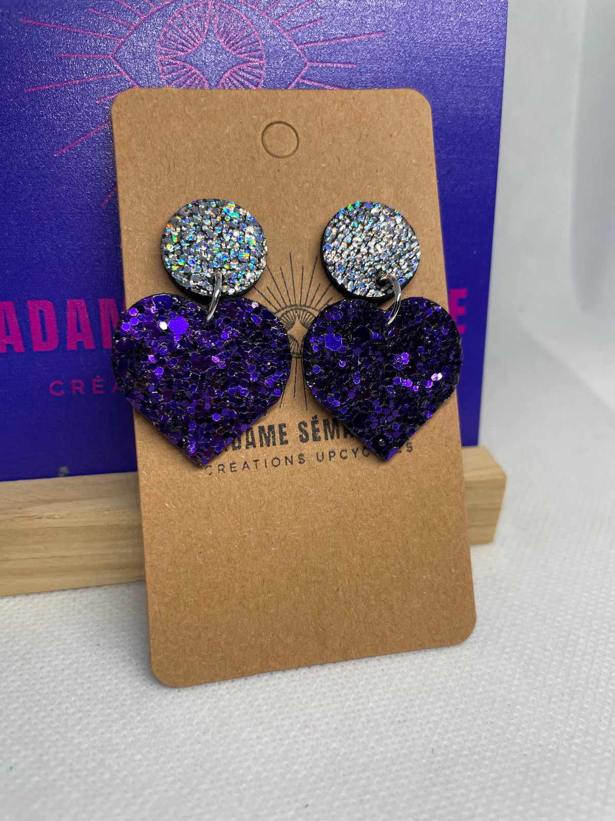 Mila violet paillettes
