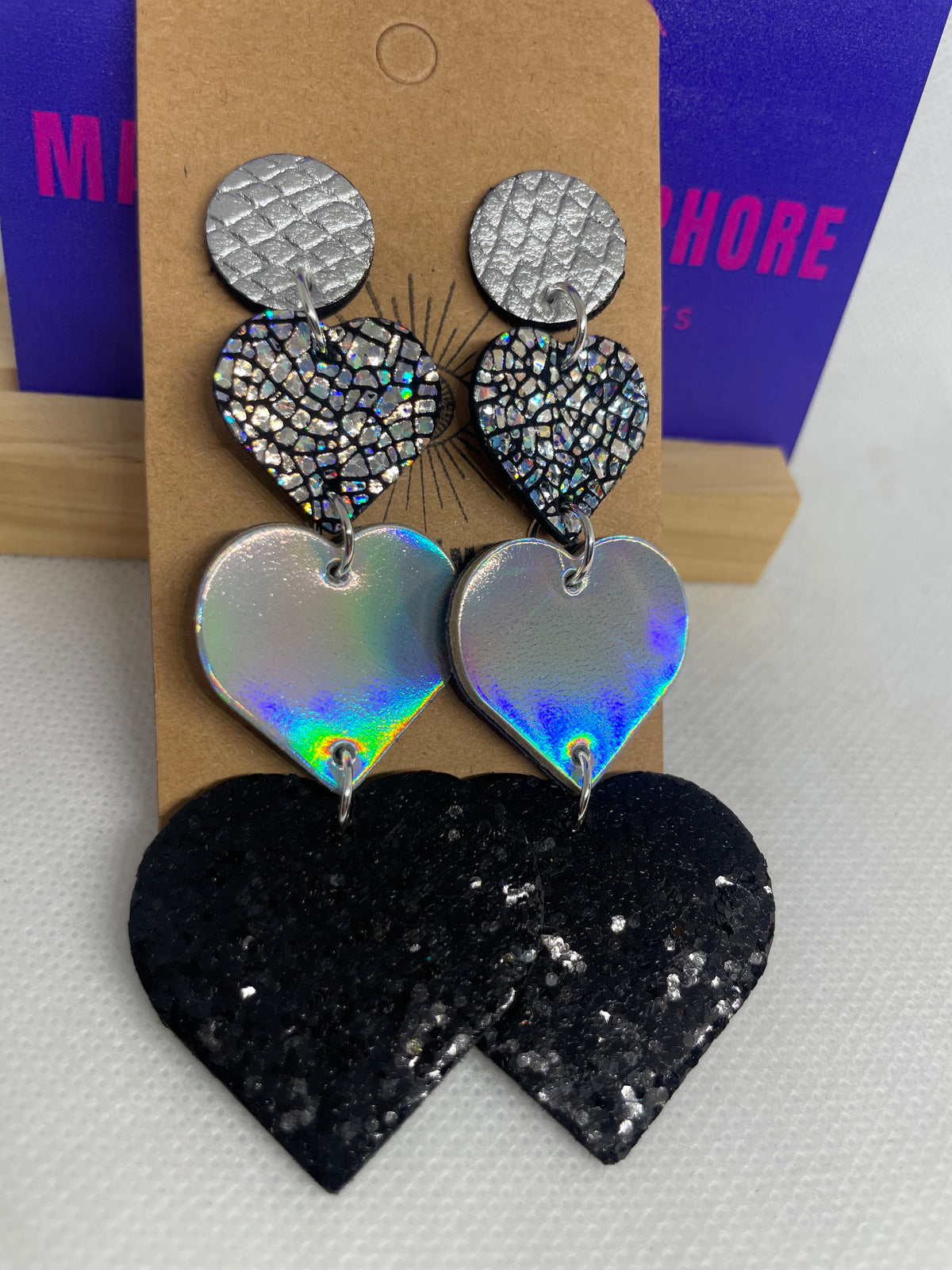 Bianca black argent holo