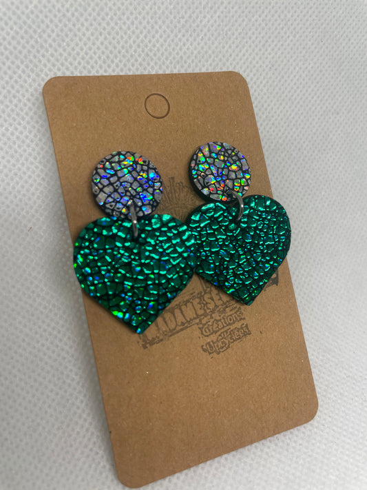 Mila argent emeraude