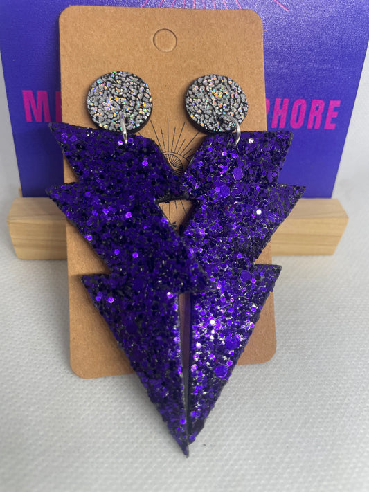 Crush paillettes violettes