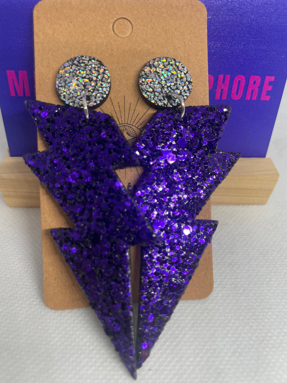 Crush paillettes violettes