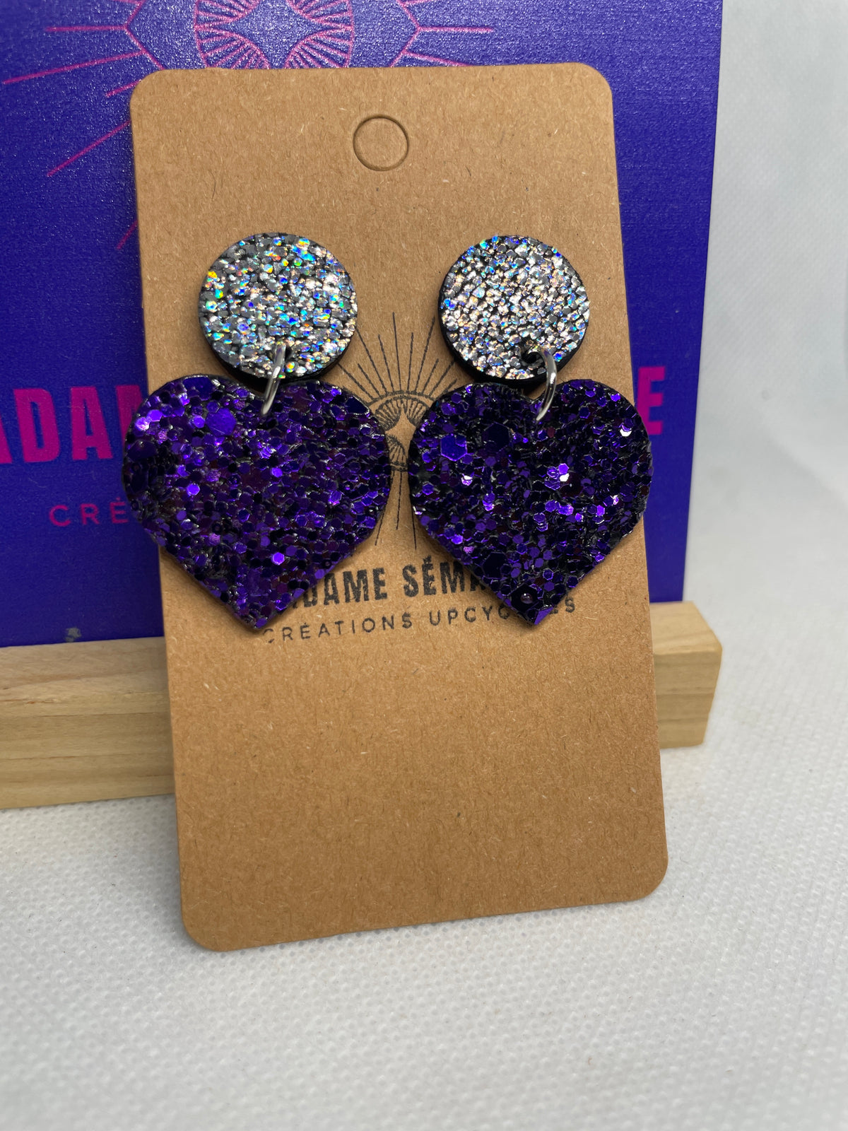Mila violet paillettes